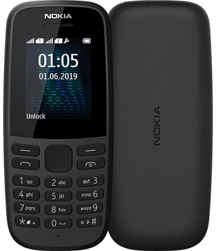 Мобильный телефон Nokia 105 2019 DS черный купить,NaN
