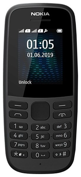 Мобильный телефон Nokia 105 2019 DS черный купить,NaN