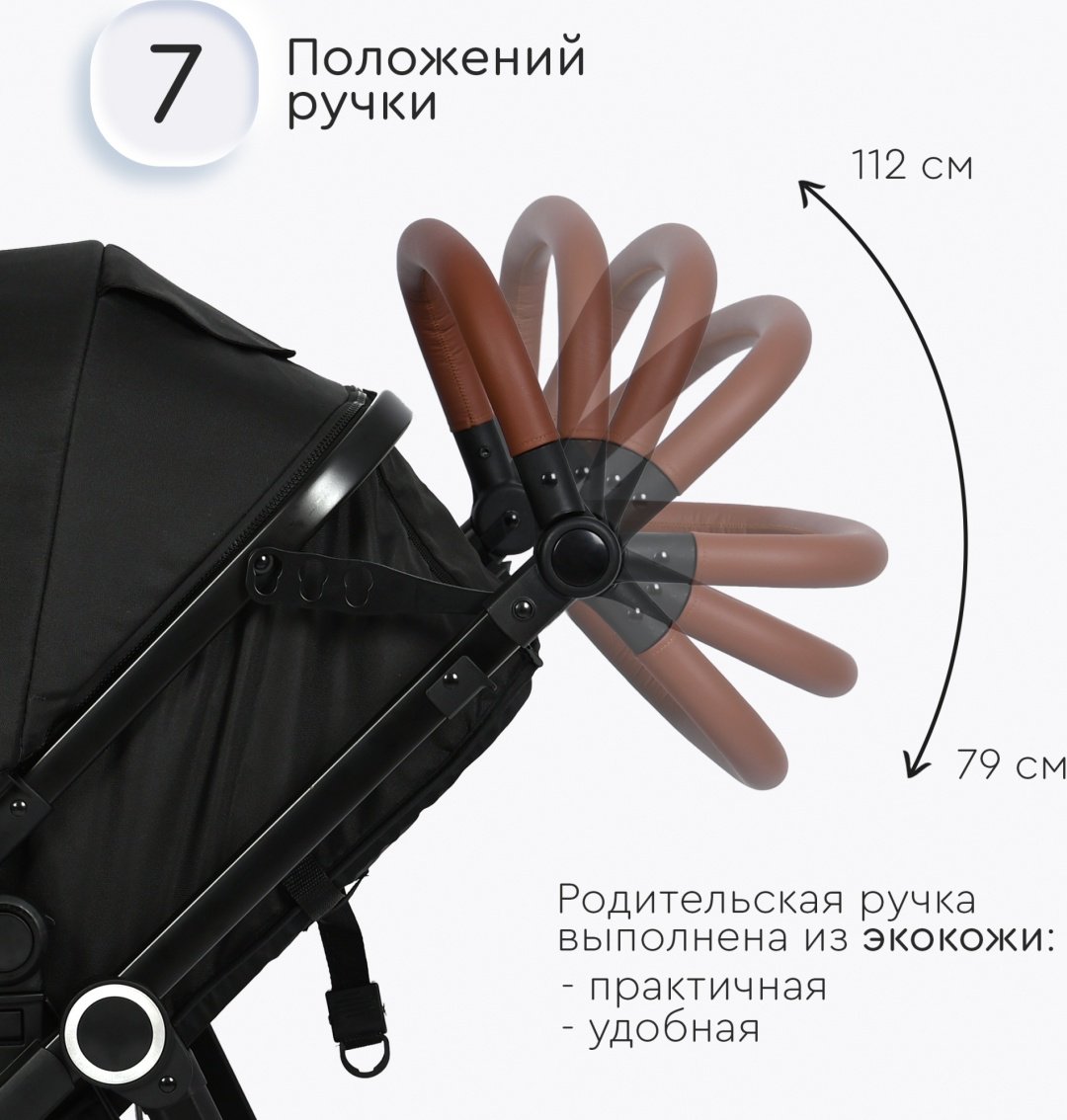 Коляска трансформер TOMIX Bonny, черный - ForteMarket Коляска трансформер TOMIX Bonny, черный купить,0