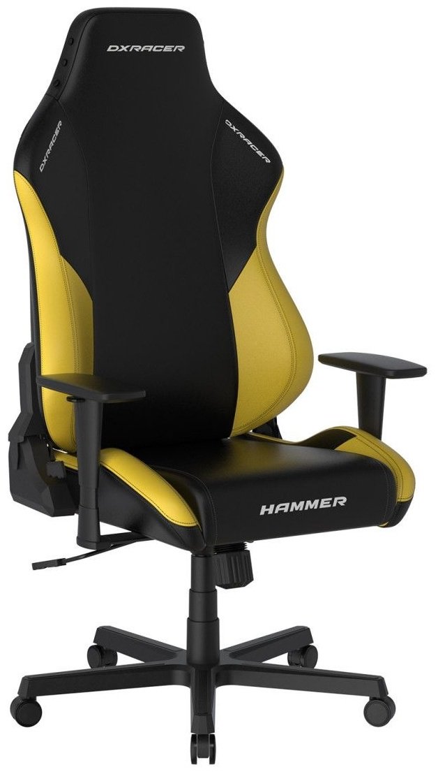 Игровое кресло DXRacer Hammer GC/LHE23LTA/NY, черный, желтый купить,0