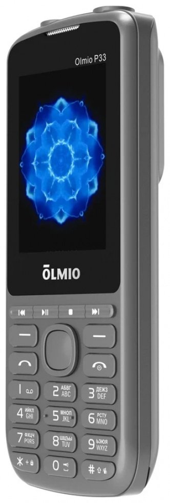 Мобильный телефон OLMIO P33 серый