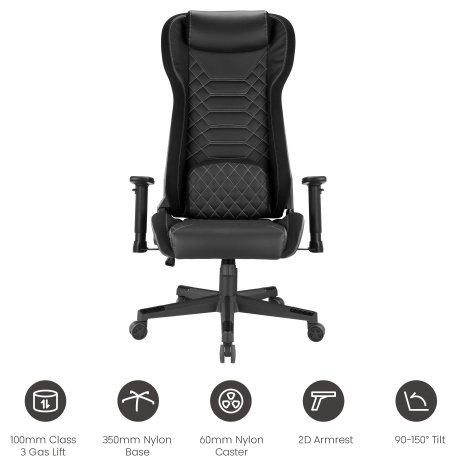 Игровое кресло Eco Estelar Moon, черный