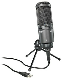 Микрофон Audio-Technica AT2020 USB PLUS черный