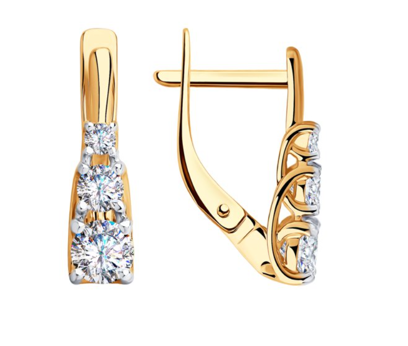 Серьги Diamant 51-120-00253-1 2,21гр. купить,NaN