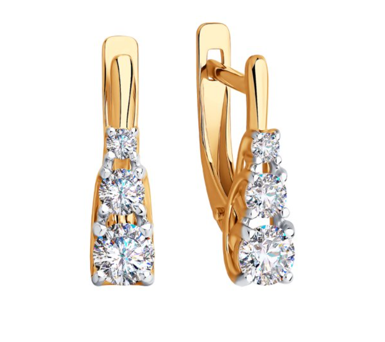 Серьги Diamant 51-120-00253-1 2,21гр. купить,NaN