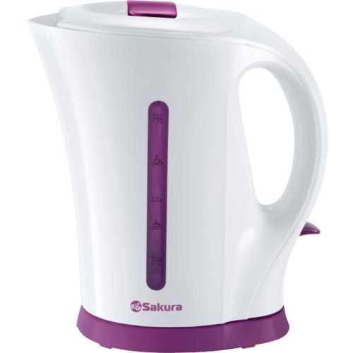 Электрочайник Sakura SA-2318V 1.7 л бело-сиреневый купить,NaN