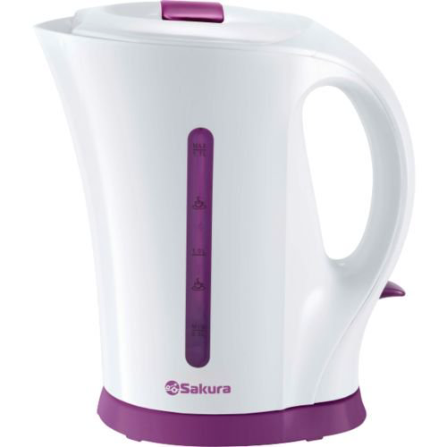 Электрочайник Sakura SA-2318V 1.7 л бело-сиреневый купить,NaN