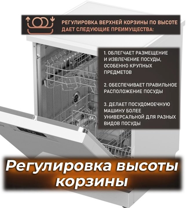 Посудомоечная машина Hausberg HDW-680WH белый - ForteMarket Посудомоечная машина Hausberg HDW-680WH белый купить,0