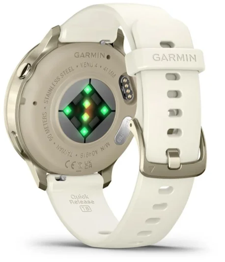 Смарт-часы Garmin Venu 4 010-03013-00 41 мм золотистый-белый купить,342508