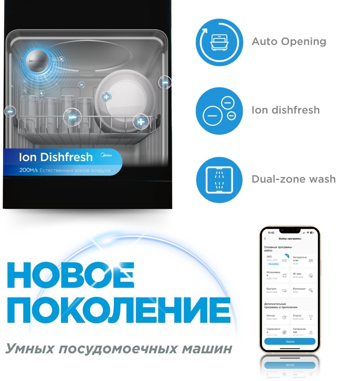Посудомоечная машина Midea MDWF-4529TQB черный купить,239990