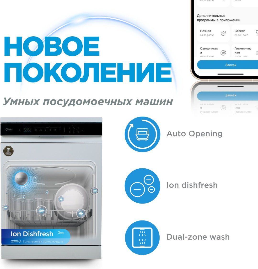 Посудомоечная машина Midea MDWF-6029TQW белый купить,269990