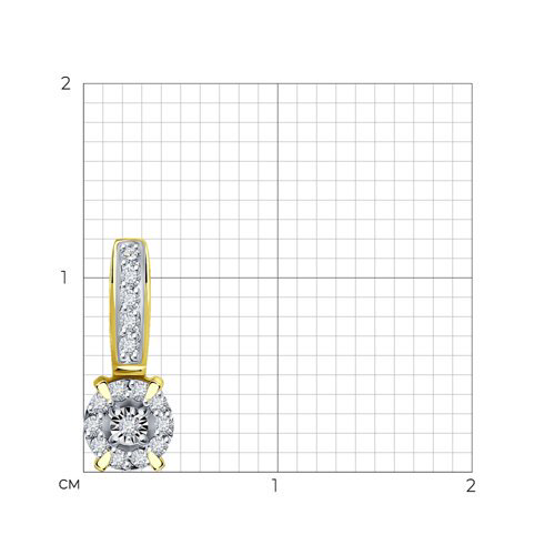 Кулон Diamant 53-230-01923-1 0,46гр. купить,NaN