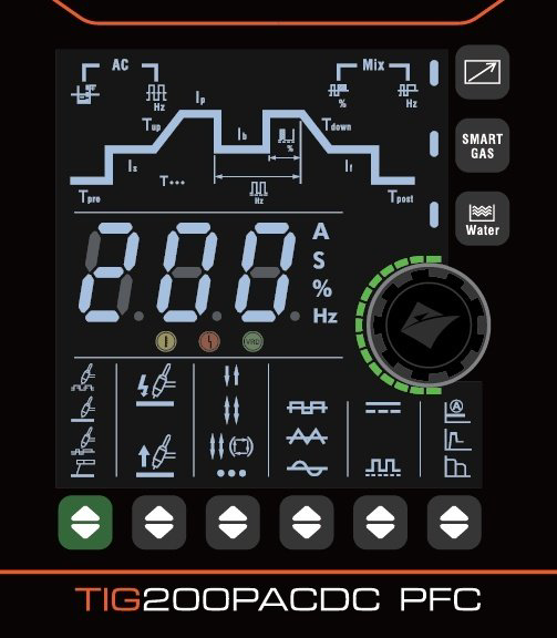 Jasic сварочный инвертор TIG-200P AC/DC PFC (E2S22) EVO20 (TIG) купить,NaN