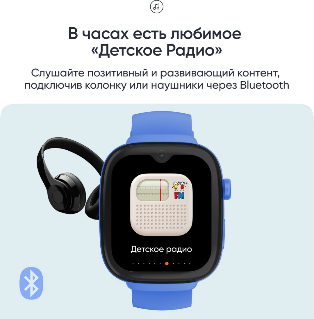 Смарт-часы Elari KidGram Watch 48 мм синий купить,NaN