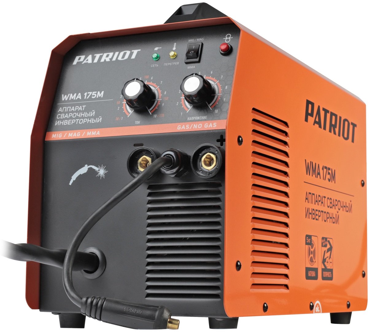 Patriot сварочный инвертор WMA 175M (MIG/MAG, MMA)