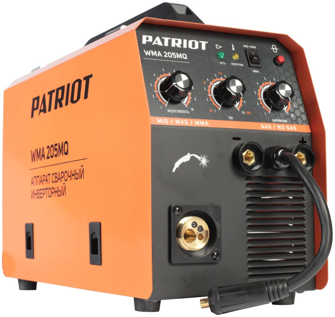 Patriot сварочный инвертор WMA 205MQ (MIG/MAG, MMA) купить,NaN