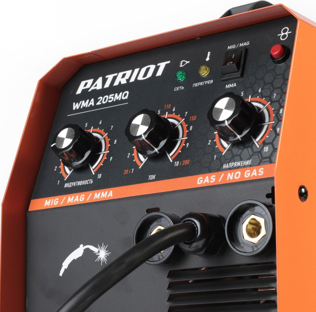 Patriot сварочный инвертор WMA 205MQ (MIG/MAG, MMA) купить,NaN