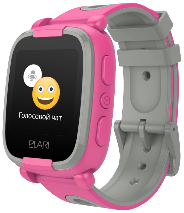 Смарт-часы Elari KidPhone 2 серый-розовый купить,NaN