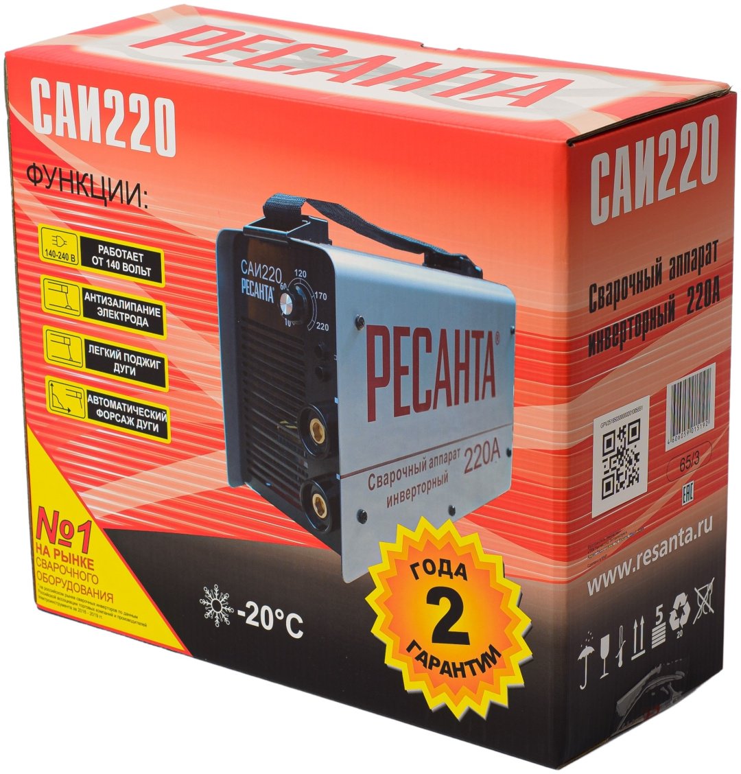 Ресанта сварочный инвертор САИ-220 (MMA) - ForteMarket Ресанта сварочный инвертор САИ-220 (MMA) купить,0