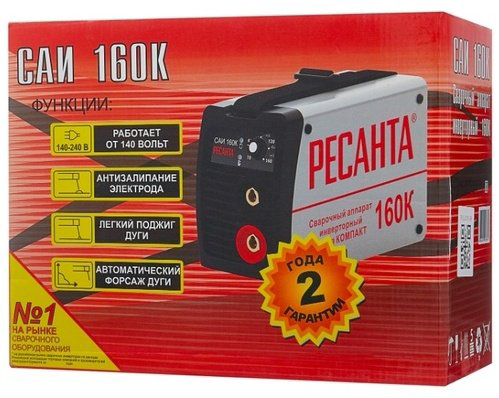 Ресанта сварочный инвертор САИ-160К (ручная дуговая сварка (MMA)) купить,NaN