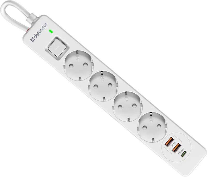 Сетевой фильтр Defender DFS 141 1.5 м