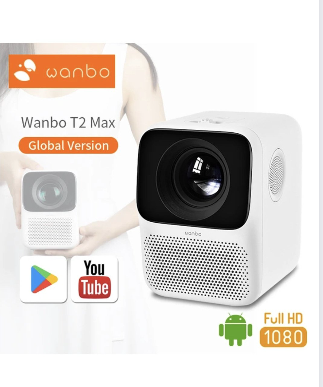 Проектор Wanbo T2 Max Smart Projector купить,NaN