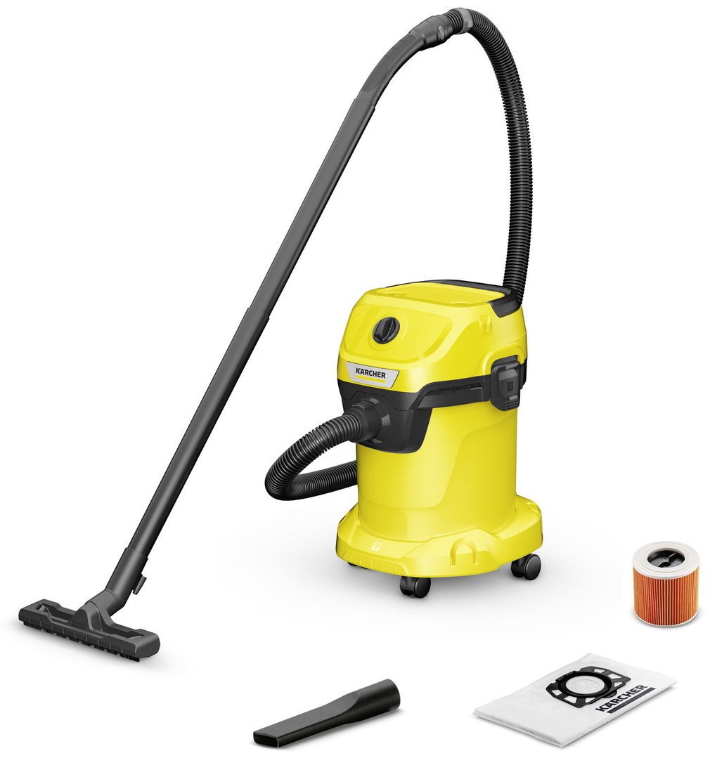 Пылесос Karcher WD 3 V-17/4/20 1.628-127.0 желтый