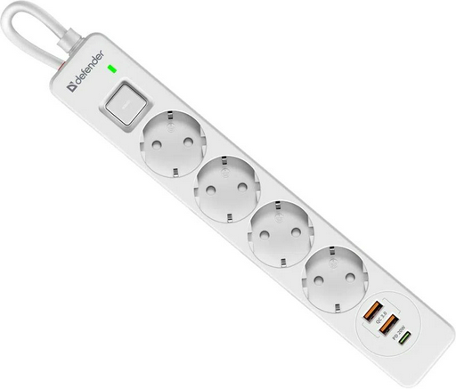 Сетевой фильтр Defender DFS 141 1.5 м