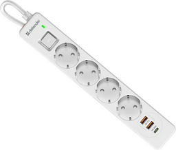 Сетевой фильтр Defender DFS 141 1.5 м