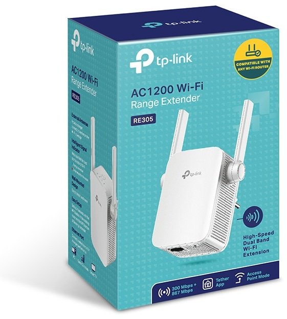 Усилитель интернет-сигнала TP-LINK RE305 AC1200 купить,0