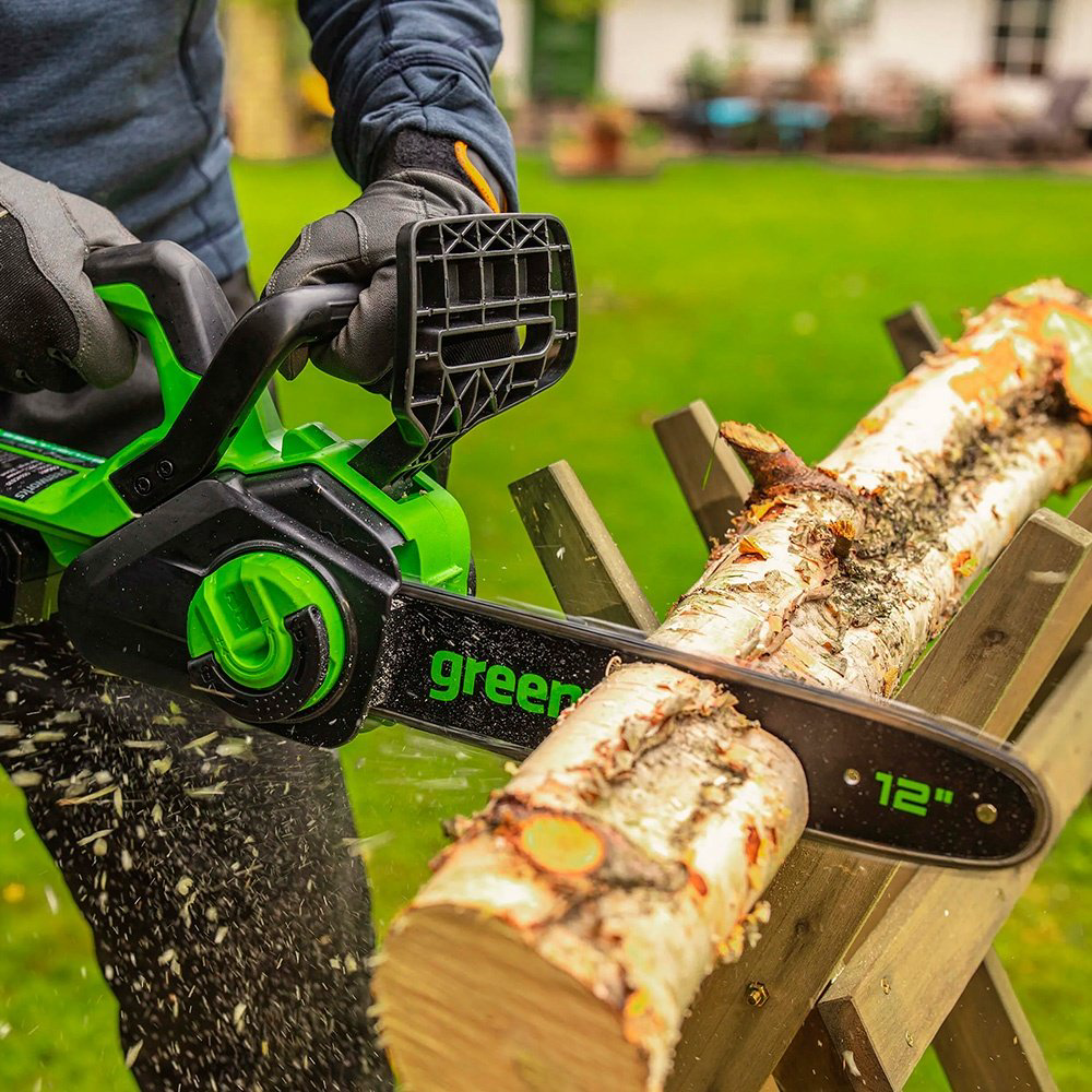 Цепная пила Greenworks электрическая GD24CS30 без батареи и ЗУ купить,NaN