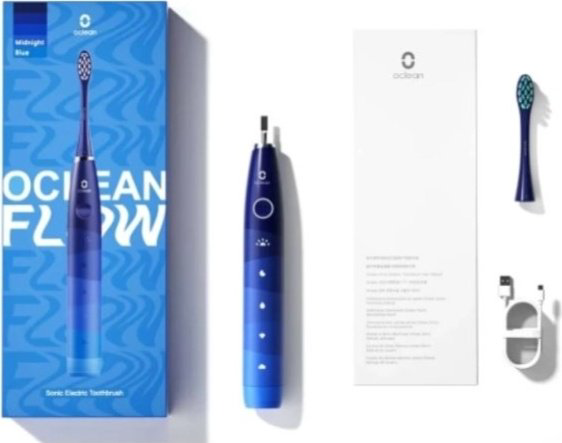Электрическая щетка Xiaomi звуковая Oclean Flow Blue (C01000308)	 щетина средняя купить,NaN