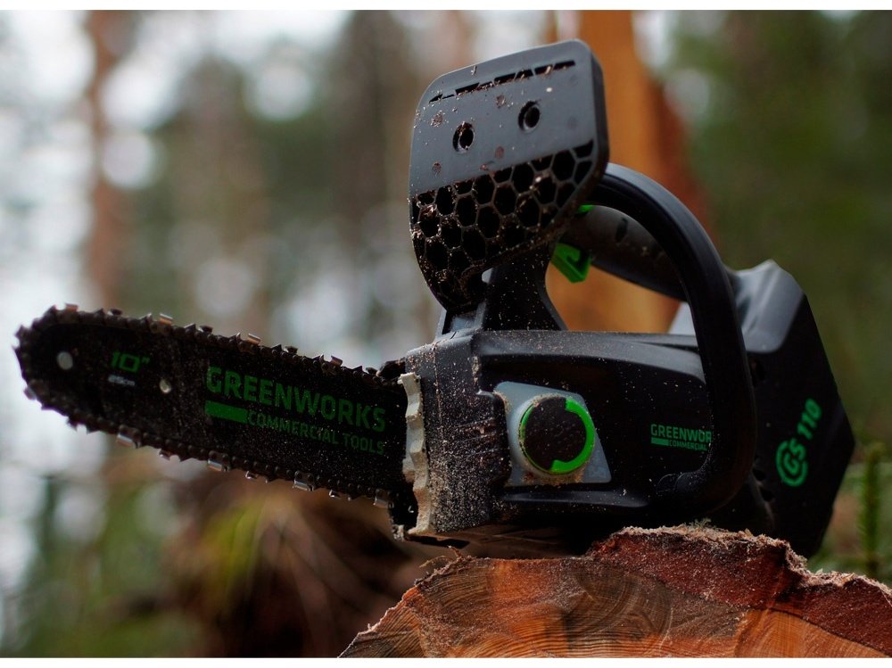 Цепная пила Greenworks электрическая GD40TCS 2003807 купить,0