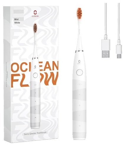 Электрическая щетка Xiaomi звуковая Oclean Flow White щетина средняя