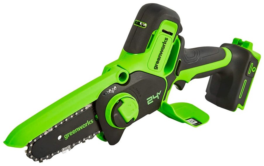 Цепная пила Greenworks аккумуляторная G24MCS10 купить,0