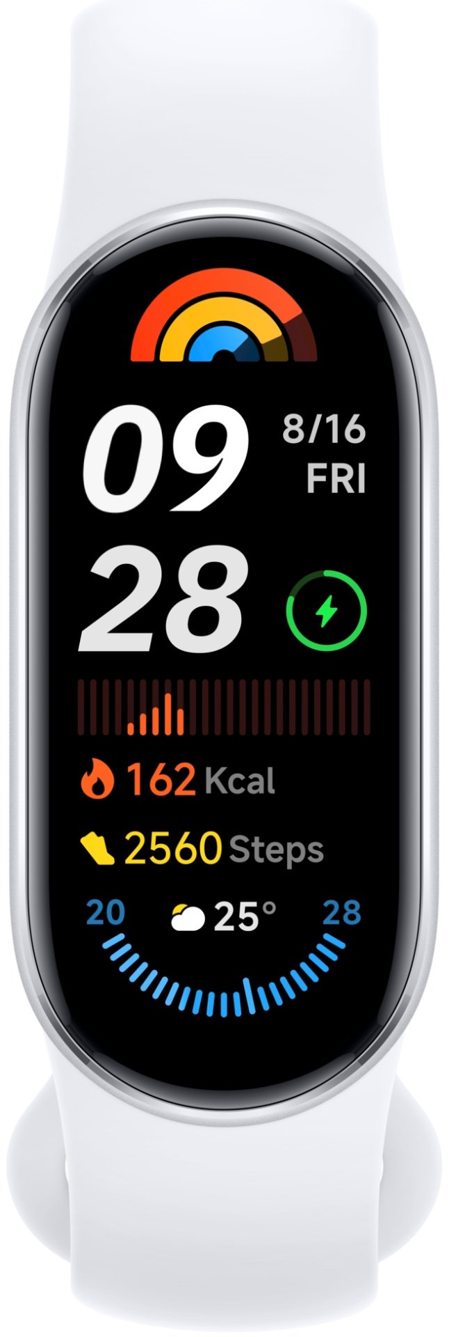 Фитнес-браслет Xiaomi Smart Band 9 серебристо-белый - ForteMarket Фитнес-браслет Xiaomi Smart Band 9 серебристо-белый купить,0