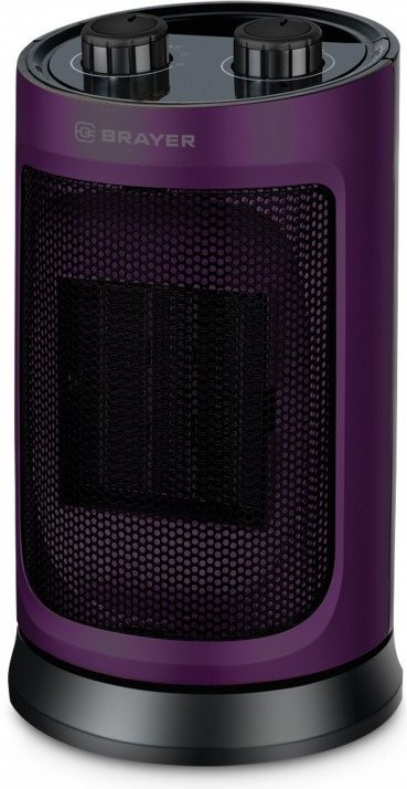 Тепловентилятор BRAYER BR4850 черный, фиолетовый