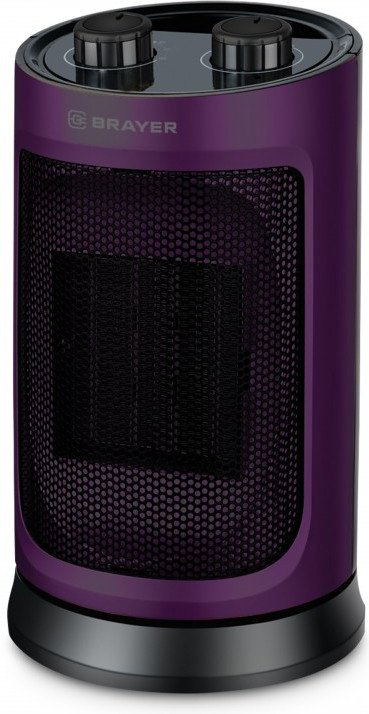 Тепловентилятор BRAYER BR4850 черный, фиолетовый