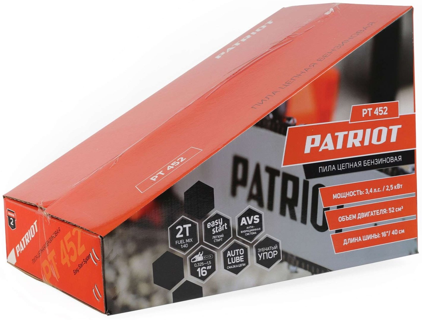 Цепная пила Patriot бензиновая PT 452 купить,0