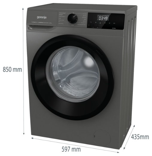 Стиральная машина Gorenje W3NHEI74SAS серый купить,NaN