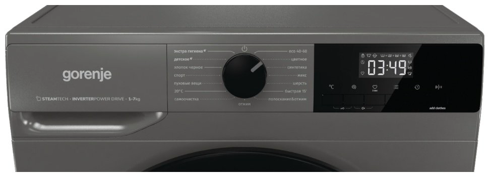 Стиральная машина Gorenje W3NHEI74SAS серый купить,NaN