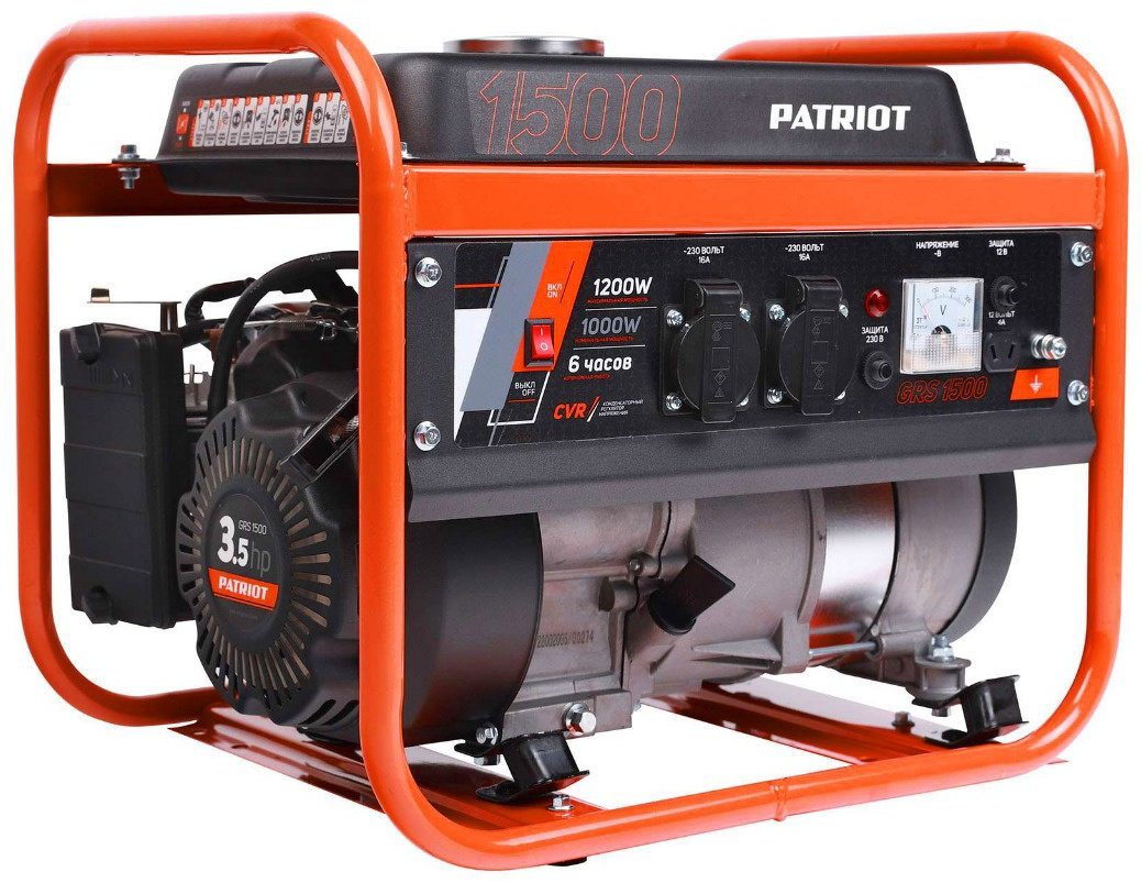 Электростанция бензиновая Patriot 1 кВт 1 (220 В), GRS 1500 купить,NaN