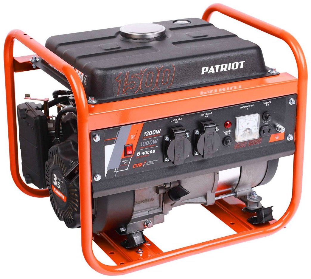 Электростанция бензиновая Patriot 1 кВт 1 (220 В), GRS 1500 - ForteMarket Электростанция бензиновая Patriot 1 кВт 1 (220 В), GRS 1500 купить,0