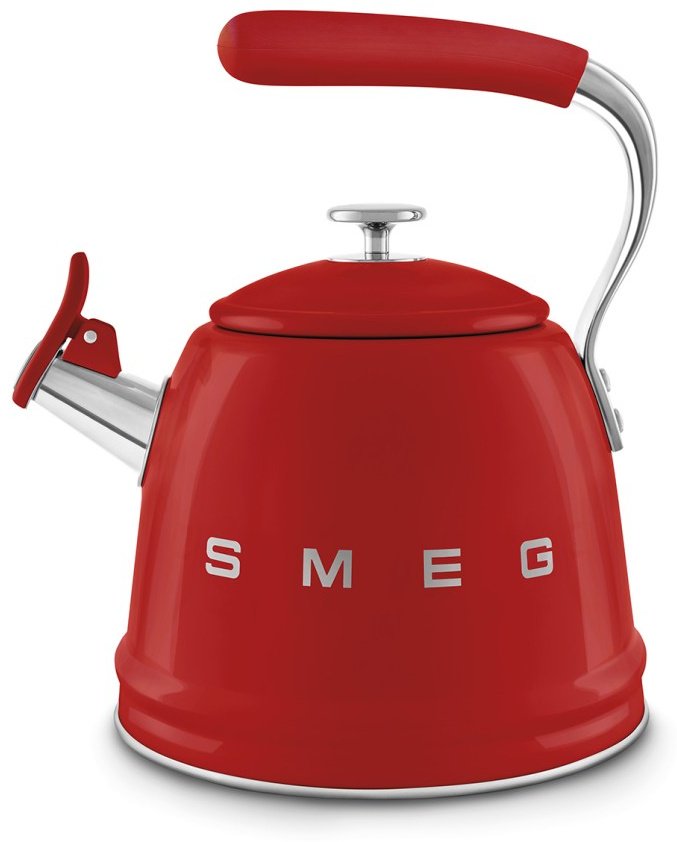 Smeg чайник Стиль 50-х г.г. CKLW2001RD 2.3 л, алюминий, нержавеющая сталь купить,0
