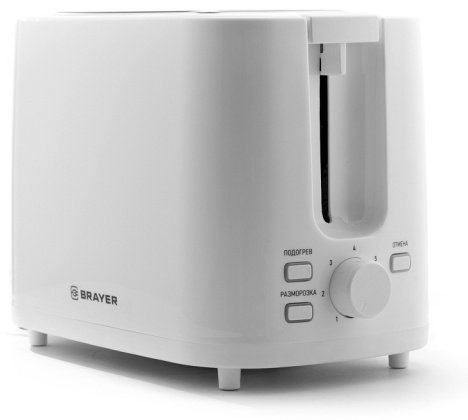 Тостер BRAYER BR2107 белый купить,NaN