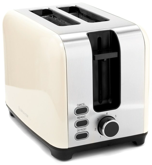 Тостер BRAYER BR2111 бежевый купить,24876