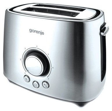 Тостер Gorenje T1000E серебристый - ForteMarket Тостер Gorenje T1000E серебристый купить,0