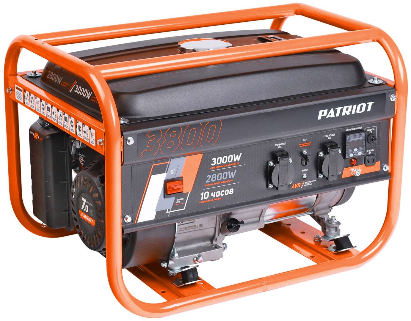 Электростанция бензиновая Patriot 2.8 кВт 1 (220 В), PATRIOT GRS 3800 купить,0