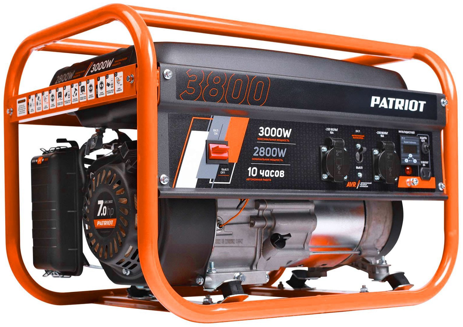 Электростанция бензиновая Patriot 2.8 кВт 1 (220 В), PATRIOT GRS 3800 купить,NaN
