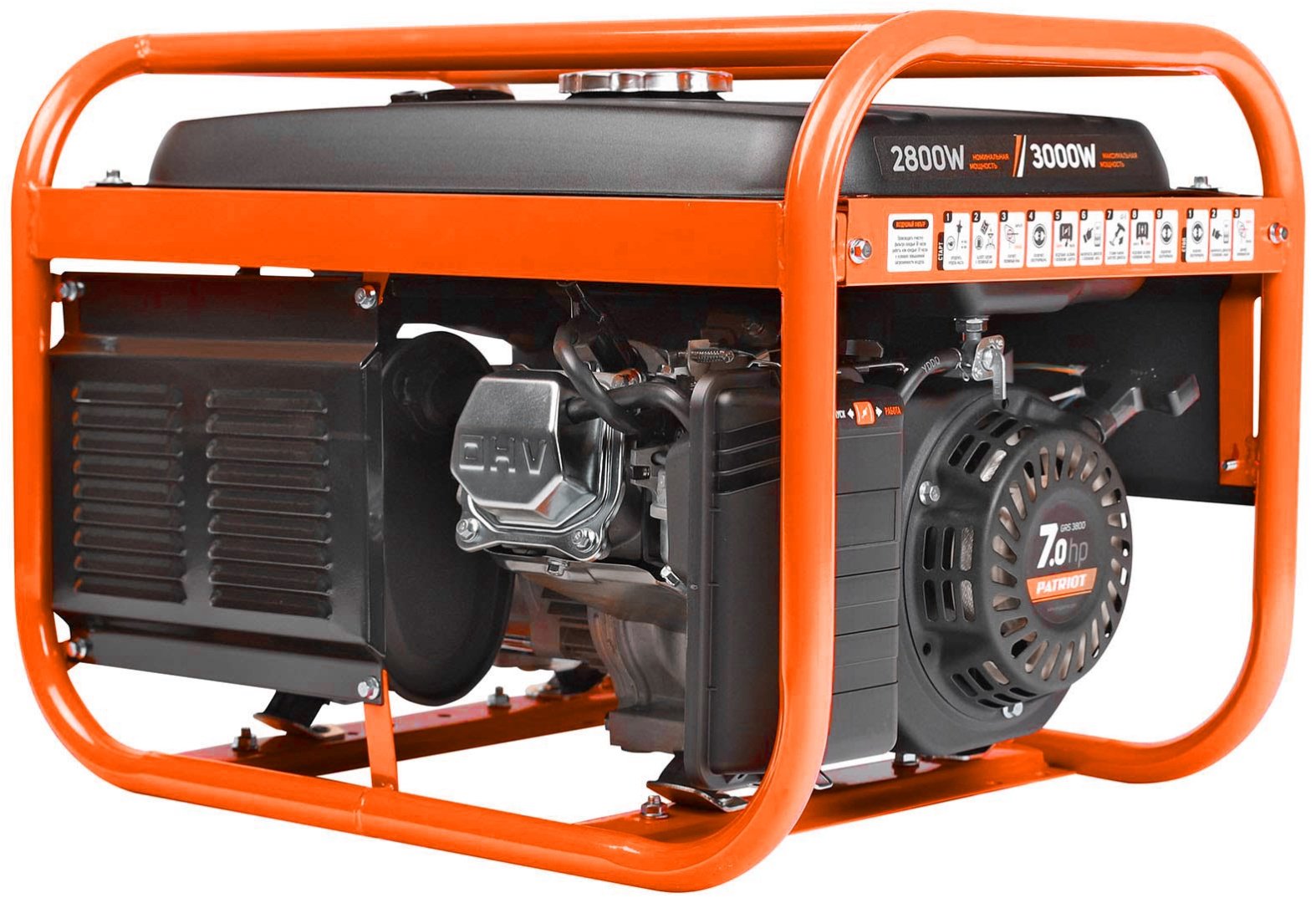Электростанция бензиновая Patriot 2.8 кВт 1 (220 В), PATRIOT GRS 3800 купить,0